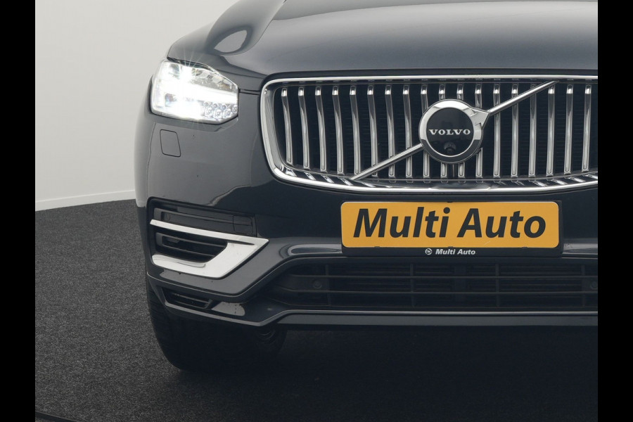 Volvo XC90 T8 Twin Engine AWD Inscription 7 Persoons Plug In Hybrid Dealer O.H PHEV | Panodak | Adaptive Cruise | Luxe Lederen Comfortzetels Massage & Ventilatie | Head Up | 360 Camera | Harman Kardon | Blis | Apple Carplay | Navigatie |