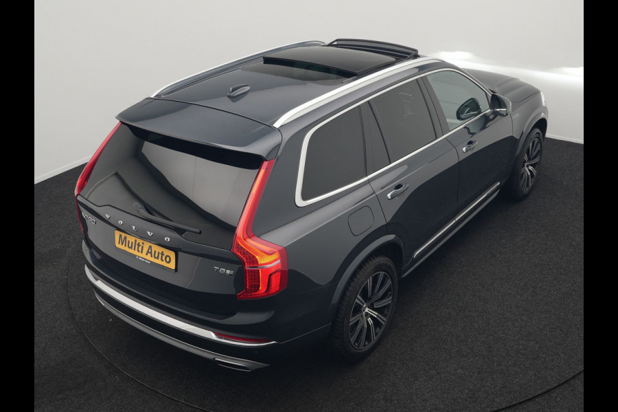 Volvo XC90 T8 Twin Engine AWD Inscription 7 Persoons Plug In Hybrid Dealer O.H PHEV | Panodak | Adaptive Cruise | Luxe Lederen Comfortzetels Massage & Ventilatie | Head Up | 360 Camera | Harman Kardon | Blis | Apple Carplay | Navigatie |