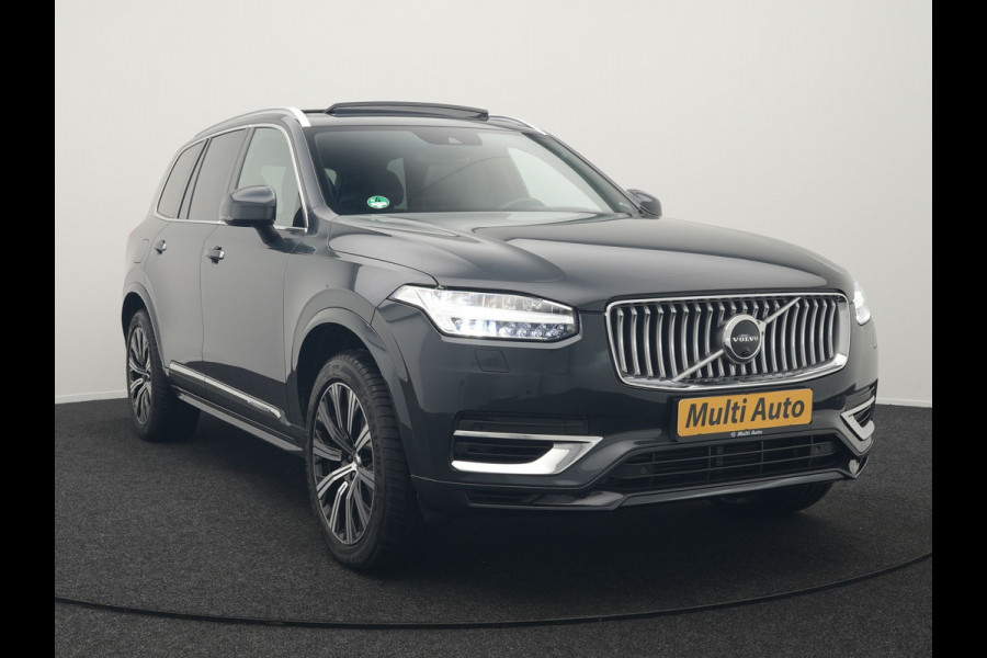 Volvo XC90 T8 Twin Engine AWD Inscription 7 Persoons Plug In Hybrid Dealer O.H PHEV | Panodak | Adaptive Cruise | Luxe Lederen Comfortzetels Massage & Ventilatie | Head Up | 360 Camera | Harman Kardon | Blis | Apple Carplay | Navigatie |