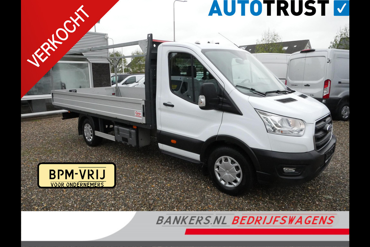 Ford Transit 2.0 TDCI 130PK, L4, Pickup, Airco, Open laadbak L*B*H = 420*210*40