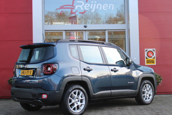Jeep Renegade 1.5T 130PK e-Hybrid ALTITUDE | DRAADLOZE APPLE CARPLAY/ANDROID AUTO | PANORAMISCH SCHUIF/KANTEL DAK | FULL LED KOPLAMPEN | DODEHOEK DETECTIE | ADAPTIVE CRUISE CONTROL | LICHTMETALEN VELGEN 17" | ACHTERUITRIJ CAMERA | DAB+ RADIO | NAVIGATIE | PARKEERSENSOREN VOOR + ACHTER | AUTOMATISCH INPARKEREN | KEYLESS ENTRY/START |