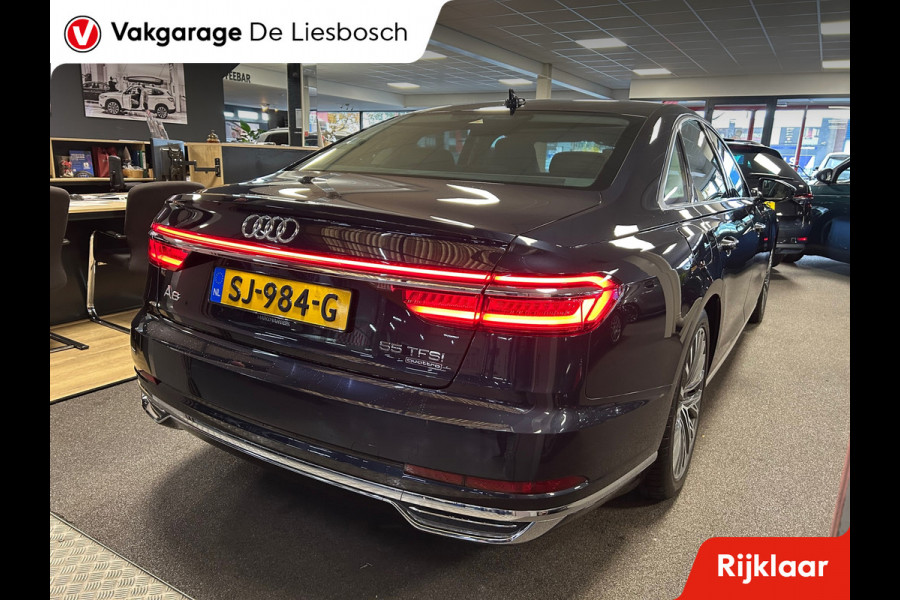 Audi A8 55 TFSI quattro / Leder / Navigatie / 20inch / B&O / stoel verwarming voor + achter.