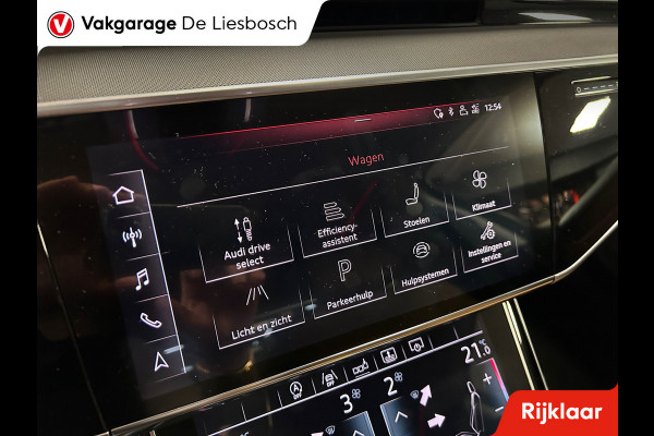 Audi A8 55 TFSI quattro / Leder / Navigatie / 20inch / B&O / stoel verwarming voor + achter.