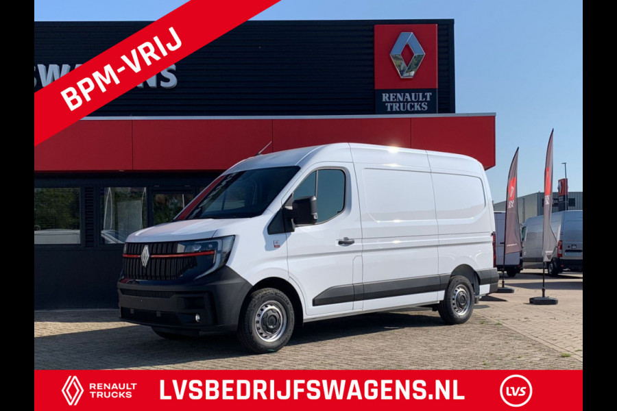 Renault Master T35 2.0 dCi 150 PK L2H2 Multimedia met Google services,Dubbele schuifdeur, Camera, Trekhaak, Apple carplay, Verwarmde voorruit.