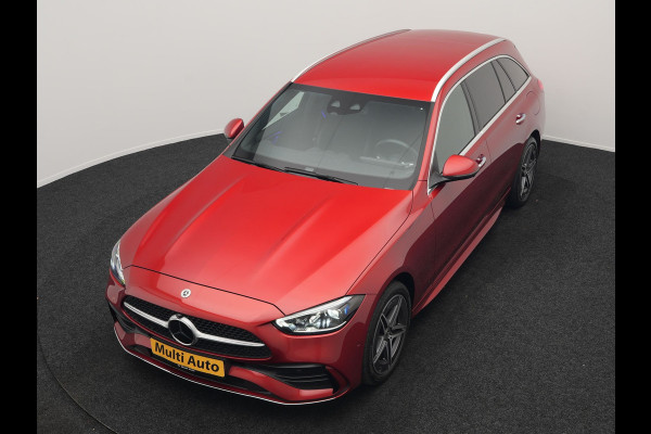 Mercedes-Benz C-Klasse Estate 300 e AMG Line Plug In Hybrid 313pk Dealer O.H PHEV | Trekhaak af Fabriek | Adaptive Cruise | 360 Camera | Digital LED | Burmester Soundsystem | Alcantara Sportstoelen Verwarmd | Sfeerverlichting | Keyless |