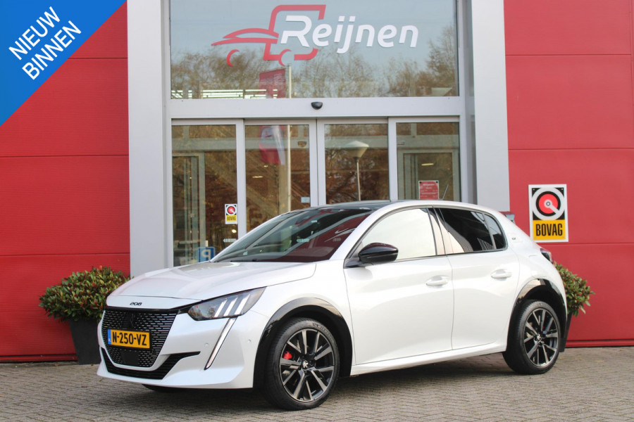 Peugeot 208 1.2 130PK AUTOMAAT GT PACK | BLACK PACK | PANORAMA DAK | ALCANTARA BEKLEDING | ACHTERUITRIJ CAMERA | ADAPTIVE CRUISE CONTROL | FULL LED KOPLAMPEN | 3-D INSTRUMENTENPANEEL | STOEL VERWARMING | 17" LICHTMETALEN VELGEN | ALL SEASON BANDEN | DODEHOEK DETECTIE | NAVIGATIE | APPLE CARPLAY/ANDROID AUTO | DAB+ RADIO |