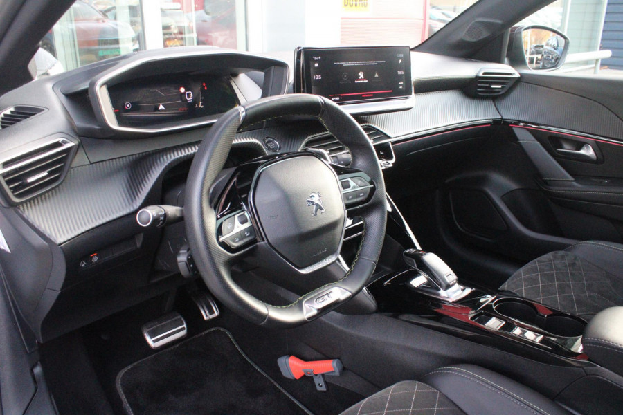 Peugeot 208 1.2 130PK AUTOMAAT GT PACK | BLACK PACK | PANORAMA DAK | ALCANTARA BEKLEDING | ACHTERUITRIJ CAMERA | ADAPTIVE CRUISE CONTROL | FULL LED KOPLAMPEN | 3-D INSTRUMENTENPANEEL | STOEL VERWARMING | 17" LICHTMETALEN VELGEN | ALL SEASON BANDEN | DODEHOEK DETECTIE | NAVIGATIE | APPLE CARPLAY/ANDROID AUTO | DAB+ RADIO |