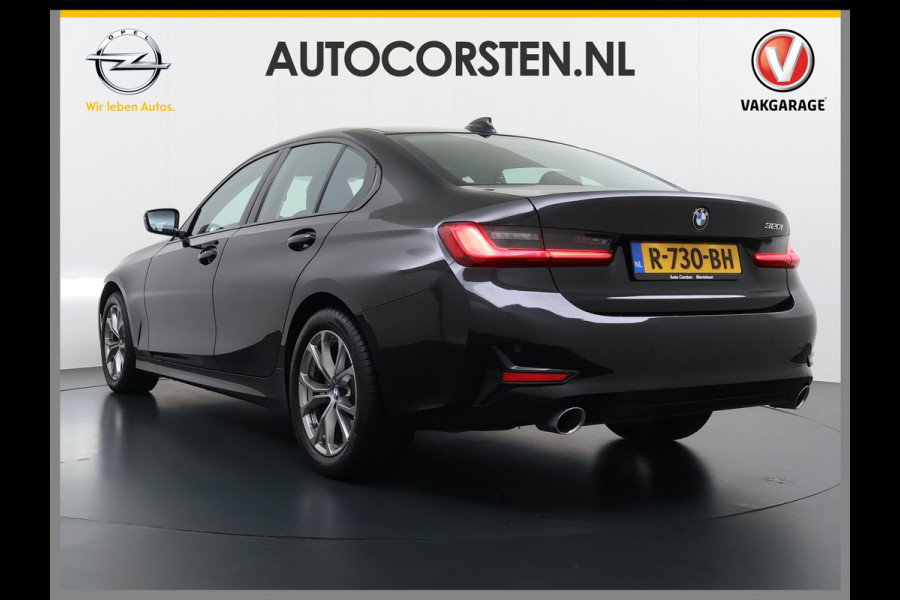 BMW 3-serie 320i 2.0T 184pk AUT-8 Navi-Pro Apple Carplay Android Bordherk. Sport Line Shadow-Line Sportstoel+ 1/2 Leer PDC-a+v Teleservice D HiFi+9speakers Drive-Assist LED Connected-Services LED Live Cockpit Pro Active guard DAB WiFi 1600kg trekvermogen