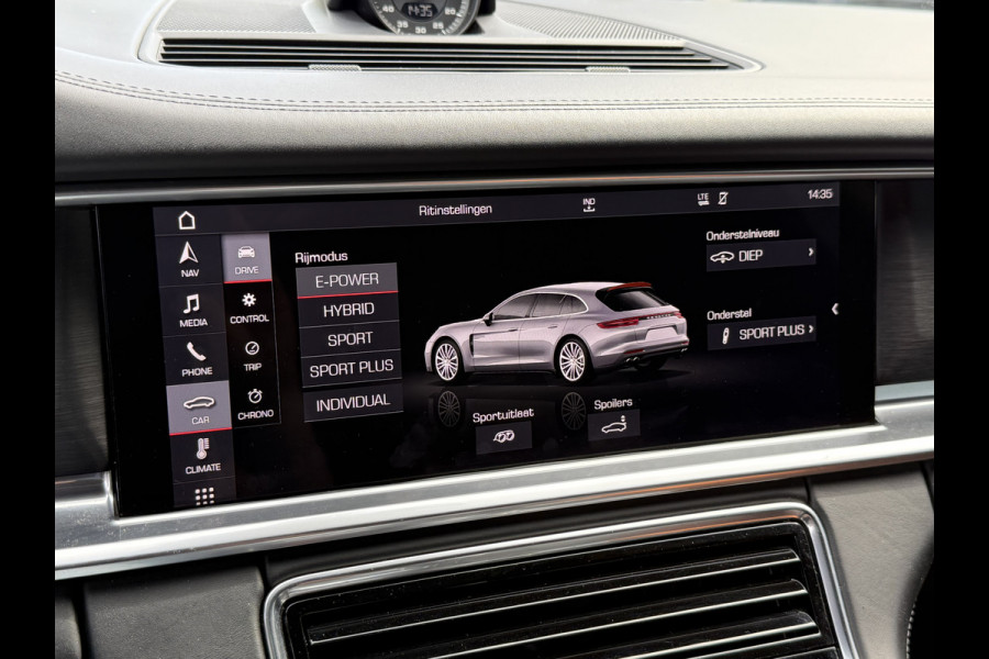 Porsche Panamera Sport Turismo BWJ 2019 | 2.9 601PK 4 E-Hybrid NL AUTO | LEER | PANO | 21'' LMV | CAMERA | LEER | AD CRUISE | CARPLAY | BOSE | PDC | LUCHTVERING