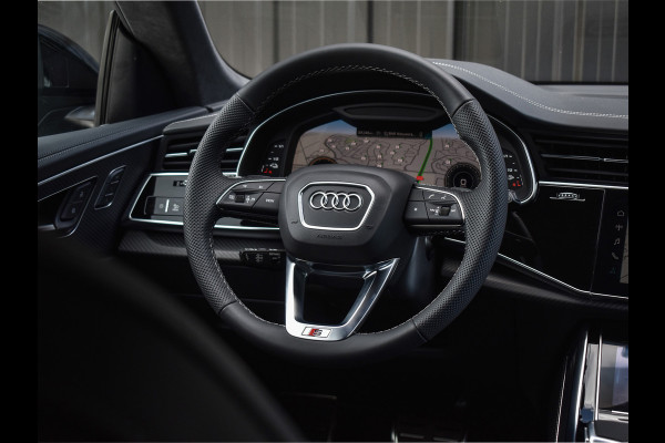 Audi Q8 60 TFSI e QUATTRO PRO LINE S COMPETITION | PANORAMADAK | 4 WIEL BESTURING | ALCANTARA HEMEL | AMBIANCE VERLICHTING | STOELMASSAG