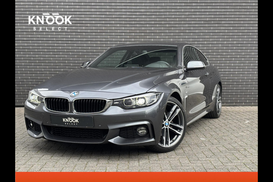 BMW 4 Serie Coupé 420i High Executive M Sport Pakket Automaat / Navigatie Professional / Leder / 19 Inch / Stoelverwarming / Multifunctioneel Instrumentendisplay / Shadow Line / Climate Control / Parkeersensoren voor+achter / Neerklapbare Achterbank