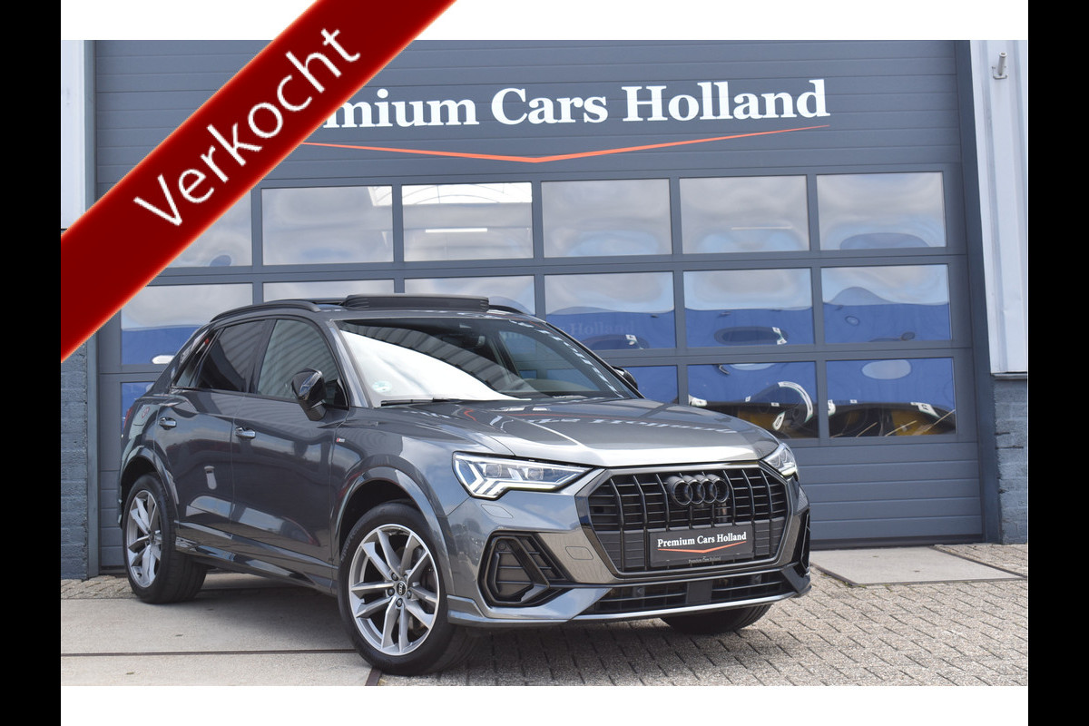 Audi Q3 45 TFSI e S-Line 245 Pk Black Ed Pano Carbon Sonos Leder/Alcantara 19 Inch