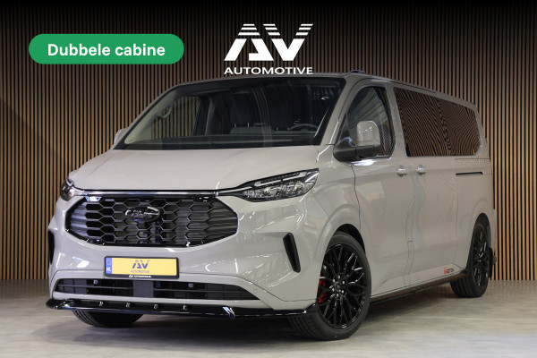 Ford Transit Custom 320 2.0 TDCI 150PK L2H1 DC LIMITED | BPM VRIJ | L+R Schuifdeur | ACC | Blind Spot | Navigatie | Camera | CarPlay | Lane Assist | | Raptor Edition | Trekhaak | Glaslook panelen | 6-Zitter | Dubbel Cabine | MODELJAAR 2025 | Verlengde fabrieksgarantie tot 12-2029