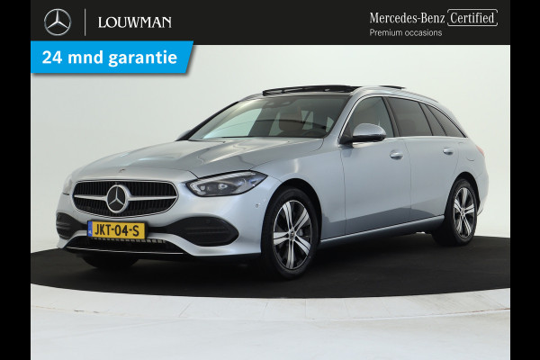 Mercedes-Benz C-Klasse Estate 300 e AMG Plug-In Hybride Panorama Schuif-Kanteldak | Trekhaak | Digital Light | 360° camera | Easy Pack Achterklep | Apple CarPlay. Inclusief 24 maanden MB Certified garantie voor Europa.