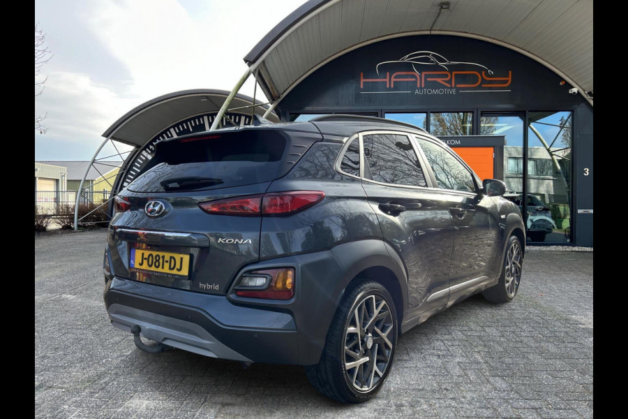 Hyundai Kona 1.6 GDI HEV Premium Trekh Leer Head Up Rijklaarprijs incl. onderhoudsbeurt / 4 nw banden