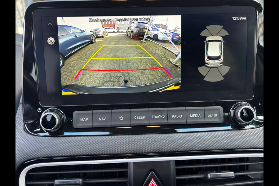 Hyundai Kona 1.6 GDI HEV Premium Trekh Leer Head Up Rijklaarprijs incl. onderhoudsbeurt / 4 nw banden