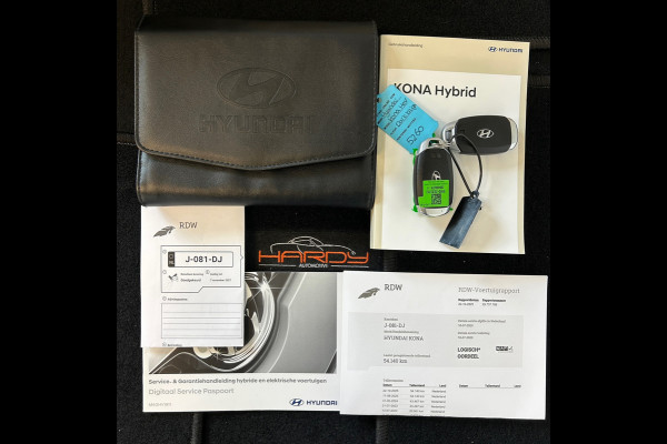Hyundai Kona 1.6 GDI HEV Premium Trekh Leer Head Up Rijklaarprijs incl. onderhoudsbeurt / 4 nw banden