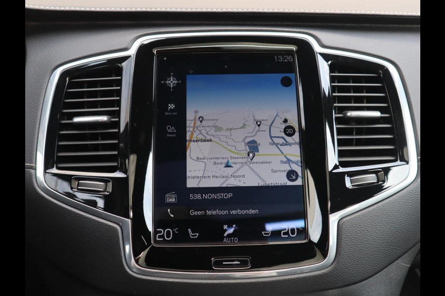 Volvo XC90 2.0 T8 Twin Engine AWD Inscription Automaat / 7 Persoons / Panoramadak / Harman Kardon / Comfortstoelen / Trekhaak / 20 Inch / Stoelverwarming / Achteruitrijcamera / LED / Elektrisch Verstelbare Stoelen