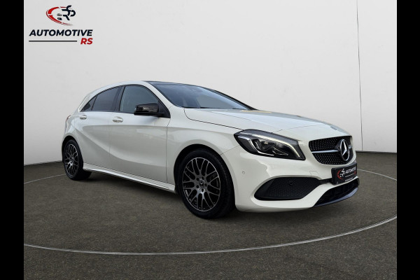 Mercedes-Benz A-Klasse 180 AMG-Line Pano Sportstoelen Led Navi Camera Parkeersensor V+A Cruise Control Sfeerverlichting