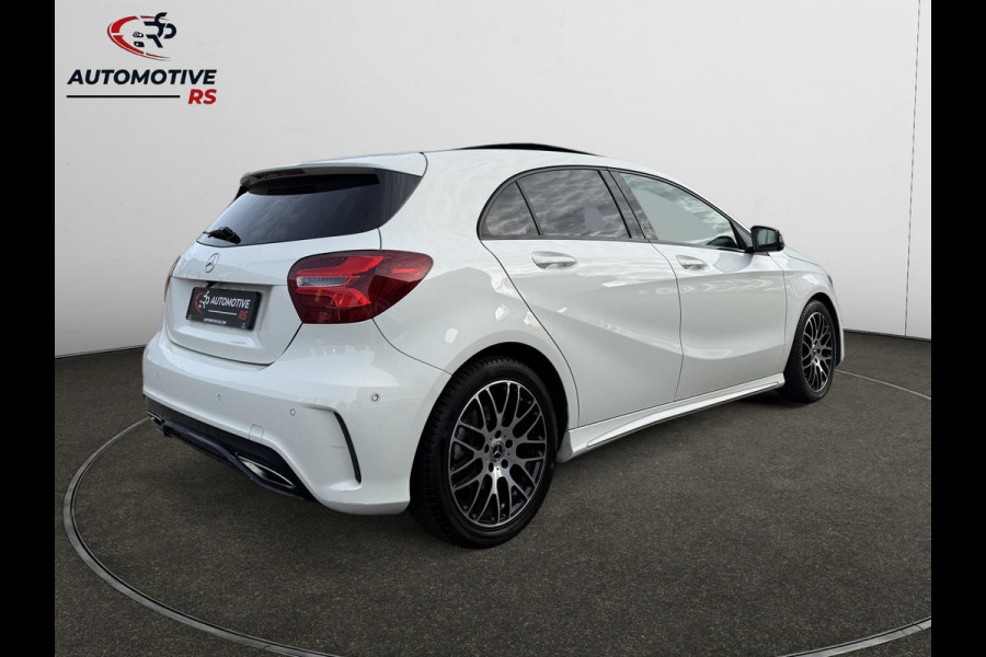 Mercedes-Benz A-Klasse 180 AMG-Line Pano Sportstoelen Led Navi Camera Parkeersensor V+A Cruise Control Sfeerverlichting