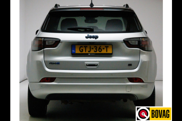 Jeep Compass 4xe 240 Plug-in Hybrid Electric S | Leer | 19 Inch All-season | Stoel- Stuurverwarming Navigatie, Adaptive Cruise, Elektrische achterklep, Camera