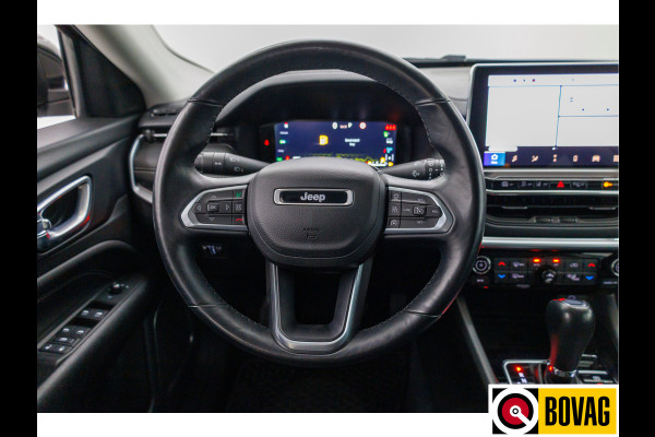 Jeep Compass 4xe 240 Plug-in Hybrid Electric S | Leer | 19 Inch All-season | Stoel- Stuurverwarming Navigatie, Adaptive Cruise, Elektrische achterklep, Camera