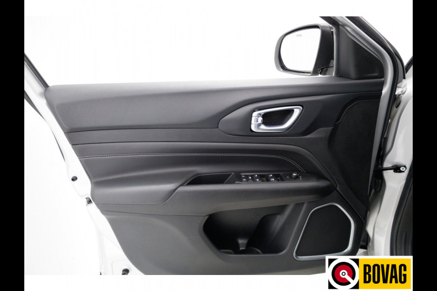 Jeep Compass 4xe 240 Plug-in Hybrid Electric S | Leer | 19 Inch All-season | Stoel- Stuurverwarming Navigatie, Adaptive Cruise, Elektrische achterklep, Camera