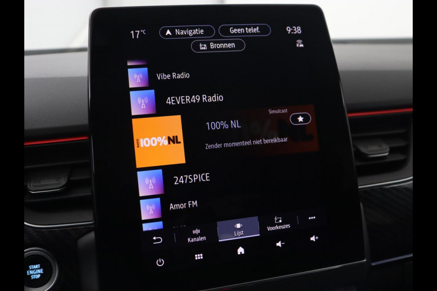 Renault Arkana 1.6 E-Tech Hybrid 145 R.S. Line | Panoramadak | Leder/Alcantara | Adaptive cruise | Stoelverwarming | Carplay | Camera | Park Assist | Navigatie | Full LED | Sfeerverlichting