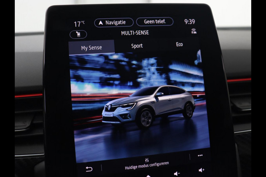Renault Arkana 1.6 E-Tech Hybrid 145 R.S. Line | Panoramadak | Leder/Alcantara | Adaptive cruise | Stoelverwarming | Carplay | Camera | Park Assist | Navigatie | Full LED | Sfeerverlichting