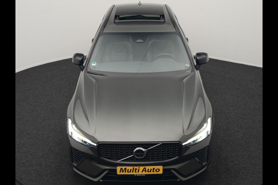 Volvo XC60 T6 Plug in Hybrid LONG RANGE AWD R-Design 350pk Dealer O.H. PHEV | Panodak | 360 Camera | Luxe Lederen Sportstoelen Memory & Ventilatie | 21" L.M | Google Maps | Keyless | Verwarmde Stoelen & Stuur | Virtual |  DAB |