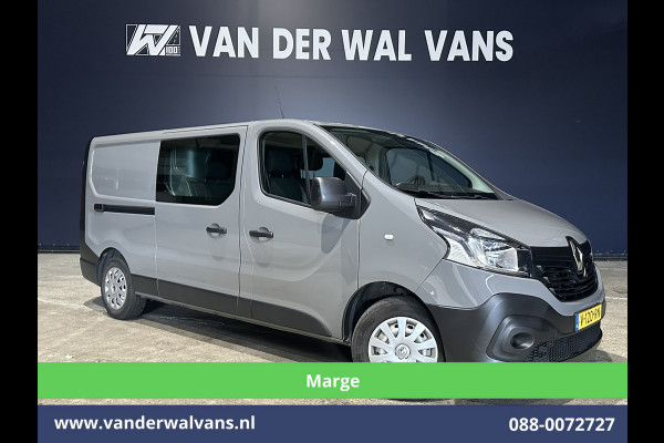 Renault Trafic 1.6 dCi 126pk **MARGE, GEEN BTW** L2H1 Dubbele cabine Euro6 Airco | 6-Zits | Navigatie | Cruisecontrol Parkeersensoren
