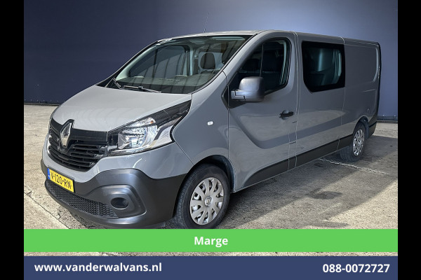 Renault Trafic 1.6 dCi 126pk **MARGE, GEEN BTW** L2H1 Dubbele cabine Euro6 Airco | 6-Zits | Navigatie | Cruisecontrol Parkeersensoren