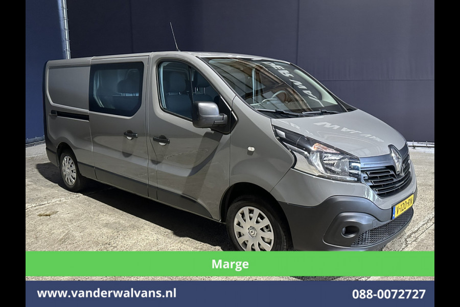 Renault Trafic 1.6 dCi 126pk **MARGE, GEEN BTW** L2H1 Dubbele cabine Euro6 Airco | 6-Zits | Navigatie | Cruisecontrol Parkeersensoren