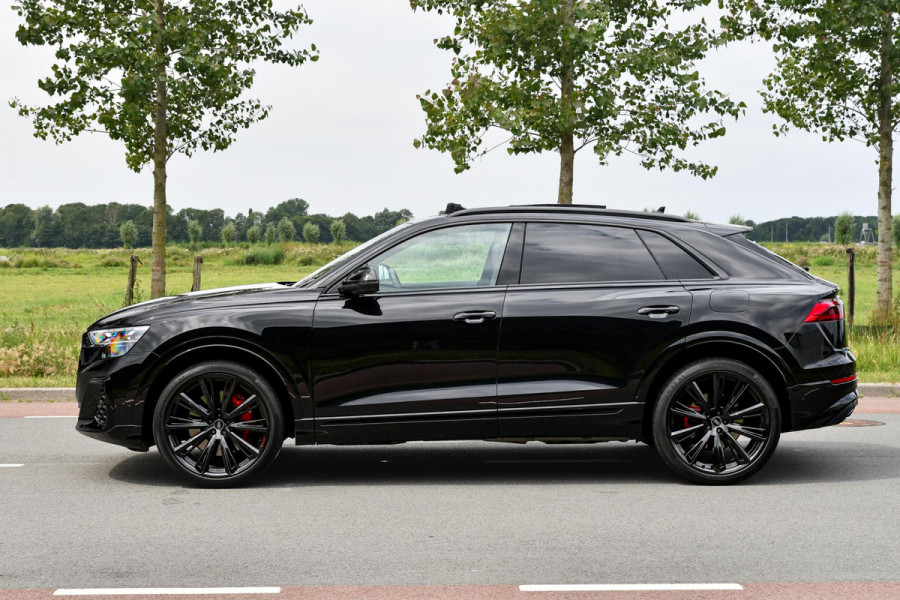Audi Q8 60 TFSI e quattro Pro Line S Competition. RS Zetels, Massage, Carbon, 4W sturing, Softcl, Pano, Koeling, HUD, B&O, Trekh!