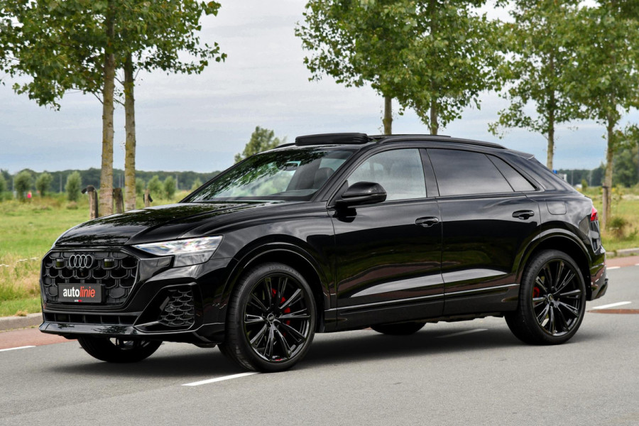 Audi Q8 60 TFSI e quattro Pro Line S Competition. RS Zetels, Massage, Carbon, 4W sturing, Softcl, Pano, Koeling, HUD, B&O, Trekh!
