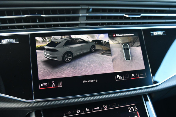 Audi Q8 60 TFSI e quattro Pro Line S Competition. RS Zetels, Massage, Carbon, 4W sturing, Softcl, Pano, Koeling, HUD, B&O, Trekh!