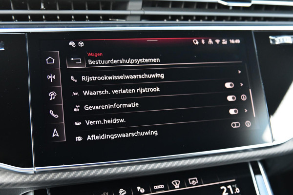 Audi Q8 60 TFSI e quattro Pro Line S Competition. RS Zetels, Massage, Carbon, 4W sturing, Softcl, Pano, Koeling, HUD, B&O, Trekh!