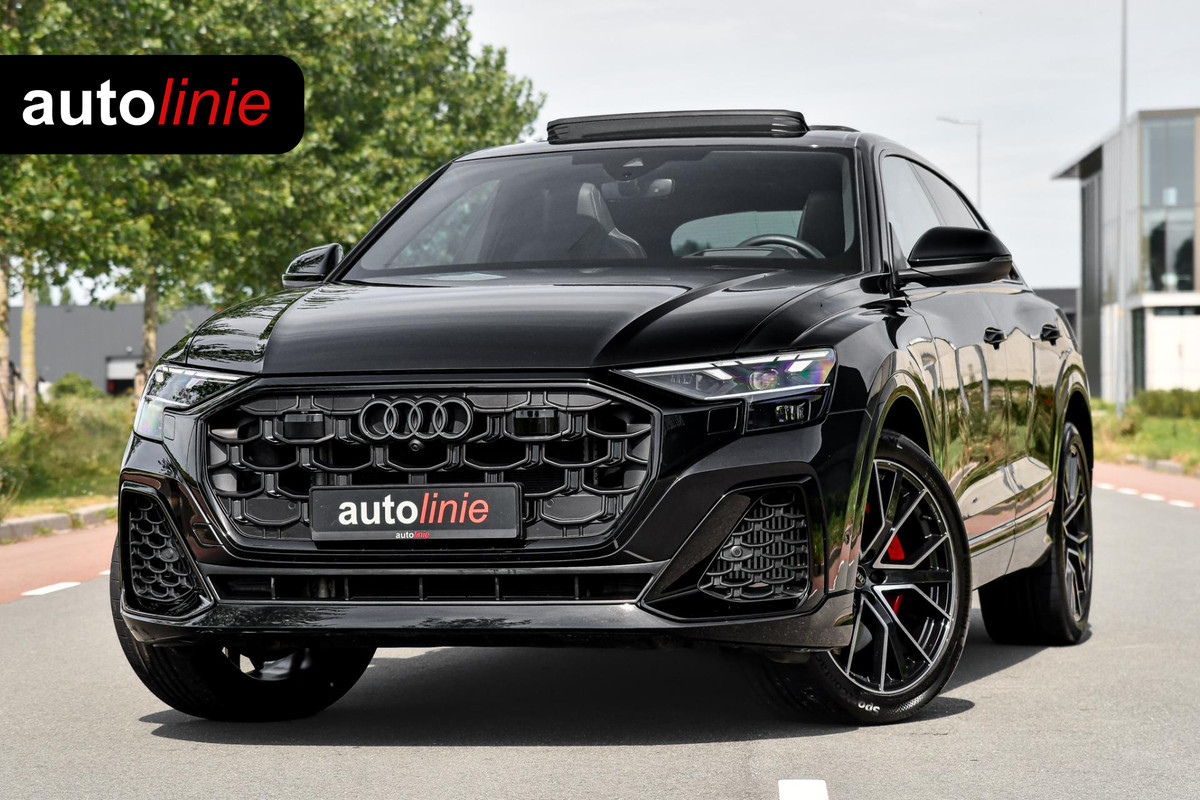 Audi Q8 60 TFSI e quattro Pro Line S Competition. RS Zetels, Softclose, Pano, Koeling, B&O, 360 3D, Trekh, HUD, Keyless, Stuurvw!