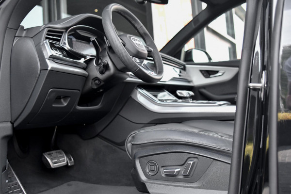 Audi Q8 60 TFSI e quattro Pro Line S Competition. RS Zetels, Softclose, Pano, Koeling, B&O, 360 3D, Trekh, HUD, Keyless, Stuurvw!