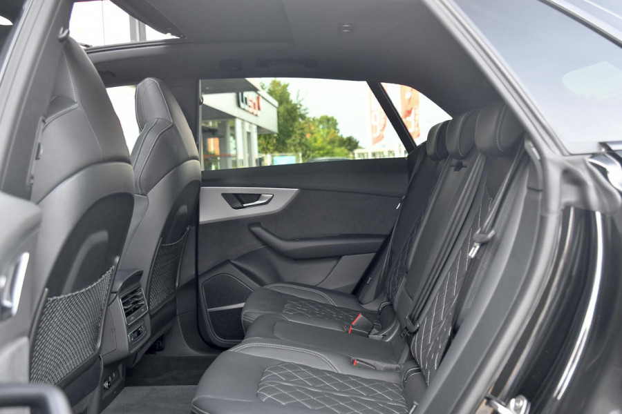 Audi Q8 60 TFSI e quattro Pro Line S Competition. RS Zetels, Softclose, Pano, Koeling, B&O, 360 3D, Trekh, HUD, Keyless, Stuurvw!