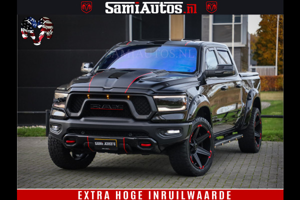 Dodge Ram 1500 HULK | 5.7 V8 | REBEL | WIDEBODY | LUCHTVERING | PANODAK | BREEDSET WIELEN | MEGA DIK | CREWCAB | DUBBELE CABINE | DC 5 PERSOONS | TOP CONDITIE | EERSTE EIGENAAR |