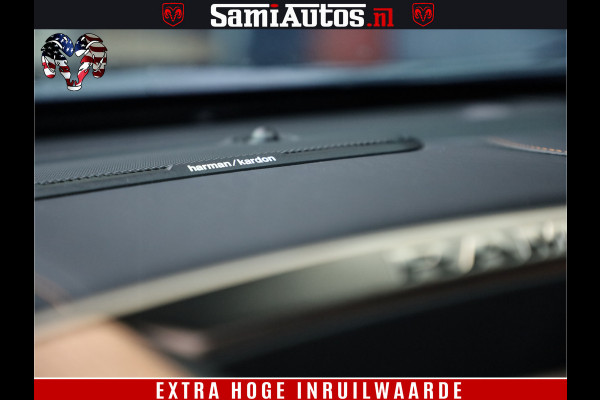 Dodge Ram 1500 BLACK OPS LONGHORN 5.7 V8 HEMI | 8820KM! | BOM VOL | HUD | LUCHTVERING | PANO | 200L LPG | ADAPTIVE CRUISE | DIGI VIRTUAL CLUSTER | CARPLAY | 3500KG | HEADUP | CREW CAB DUBBELE CABINE | 5 PERSOONS | ZWART MET BRUIN LEDER | Z.G.A.N