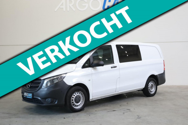 Mercedes-Benz Vito 111 CDI LANG DUBBEL CAB 6 ZITS CLIMA PDC NAVI LEDER TRKHAAK LEASE & INRUIL MOGELIJK TOP BUS
