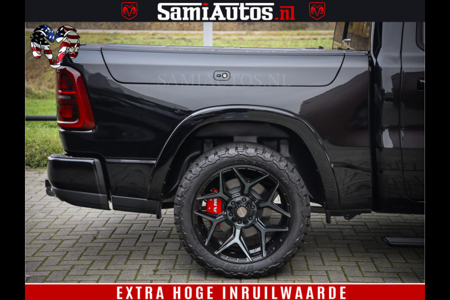 Dodge Ram 1500 Limited Night High Output 540HP 706Nm | Massage + Full Option | De Meest Luxe en Volle Pick-Up in zijn Klasse | Comfortabele Dubbele Cabine met Royale 5 Zitplaatsen | BPM vrij | Nu Leverbaar uit Voorraad | Voorraad Nr 2324 - 5142