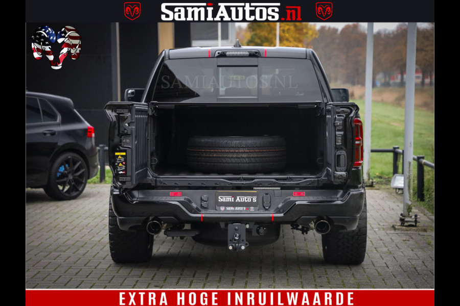 Dodge Ram 1500 Limited Night High Output 540HP 706Nm | Massage + Full Option | De Meest Luxe en Volle Pick-Up in zijn Klasse | Comfortabele Dubbele Cabine met Royale 5 Zitplaatsen | BPM vrij | Nu Leverbaar uit Voorraad | Voorraad Nr 2324 - 5142