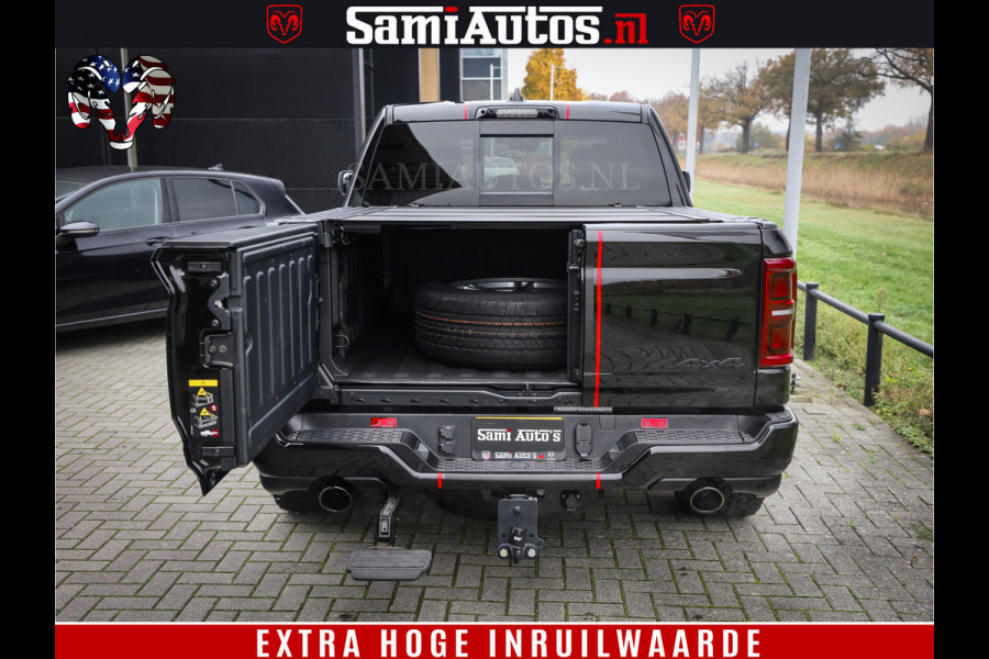 Dodge Ram 1500 Limited Night High Output 540HP 706Nm | Massage + Full Option | De Meest Luxe en Volle Pick-Up in zijn Klasse | Comfortabele Dubbele Cabine met Royale 5 Zitplaatsen | BPM vrij | Nu Leverbaar uit Voorraad | Voorraad Nr 2324 - 5142