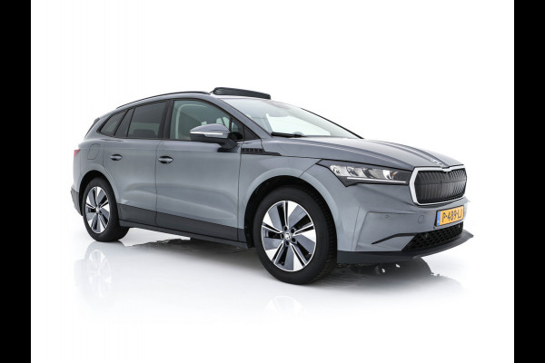 Škoda ENYAQ iV 60 [ 3-Fase ] {SOH-87%} (INCL.BTW) *PANO | FULL-LED | DIGI-COCKPIT | CAMERA | KEYLESS | NAVI-FULLMAP | PRIVACY-GLASS | AMBIENT-LIGHT | ECC | PDC | CRUISE | 19''ALU | TOWBAR*
