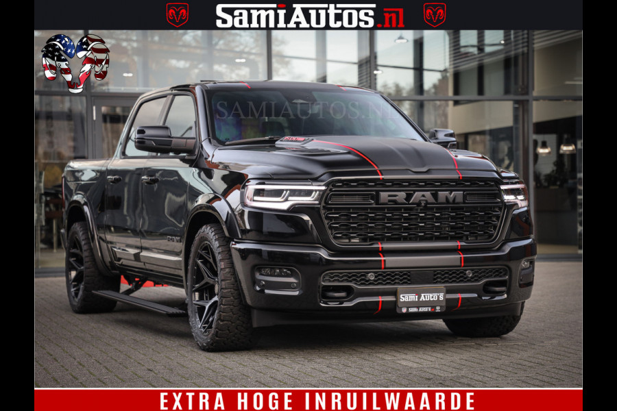 Dodge Ram 1500 540 PK Limited High Output 706Nm | Massage + Full Option | De Meest Luxe en Volle Pick-Up in zijn Klasse | Comfortabele Dubbele Cabine met Royale 5 Zitplaatsen | HULK PACK MEERPRIJS |  Voorraad Nr 2333 - 5129