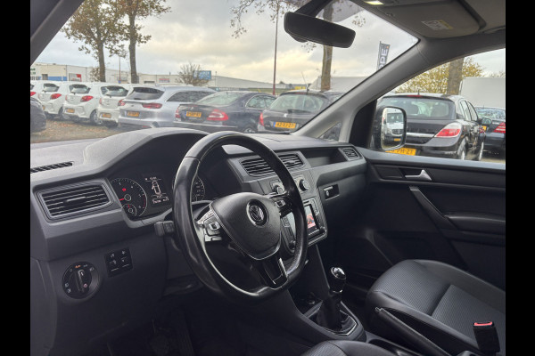 Volkswagen Caddy 2.0 TDI L2H1 BMT Maxi Highline | Leer | Navi | Cruise | Trekhaak | Dubbele Schuifdeur