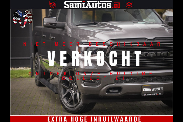 Dodge Ram 1500 SPORT 5.7 V8 HEMI | Virtual | Mega Vol | MWK Klep | XB9 | Adaptive Cruise | 4x4 | Crew Cab | Granite Crystal | Dubbel Cabine DC | 5 persoons | Eerste Eigenaar | Z.G.A.N |
